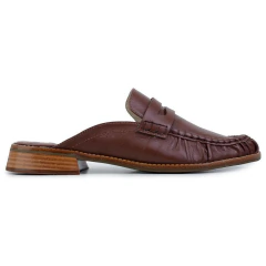 Mule Feminino Cecconello Couro Marrom Capuccino - 3035