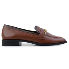 Loafer Feminino Jorge Bischoff Couro Marrom - J265