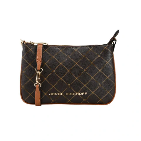 Bolsa Feminina Jorge Bischoff Transversal Marrom - 0186