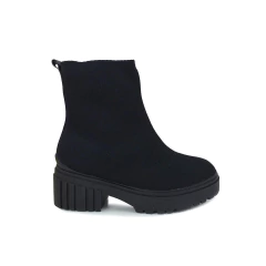 Bota Feminino Petite Jolie CB Knit J-lastic Preto - PJ6191