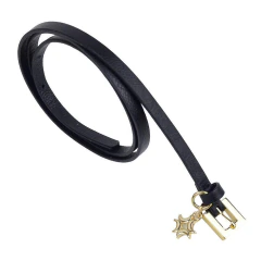 Cinto Feminino Luz da Lua Saara Couro Preto - 3500