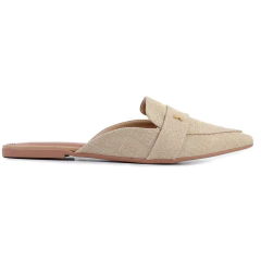 Sapato Feminino Santa Lolla Mule Linho Bege - 00DA15