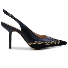 Scarpin Feminino Luiza Barcelos Slingback Preto - 1442