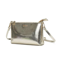 Bolsa Feminina Santa Lolla Clutch Transversal Dourada - 0450