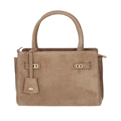 Bolsa Feminina Luiza Barcelos Camurça Bege Fendi - 7777