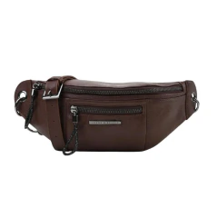 Pochete Feminina Jorge Bischoff Bag Belt Marrom Café - JBGF