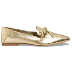 Mocassim Feminino Santa Lolla Ouro Dourado - 0504