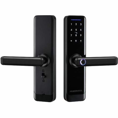 Fechadura Digital Zigbee Preta Novadigital ZSL-06 de Embutir 5 em 1