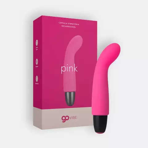 Cápsula Vibratória Multivelocidade Recarregável Go Vibe Pink