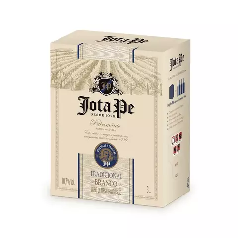 Vinho Branco Seco Tradicional Jota Pe - Bag 03 litros