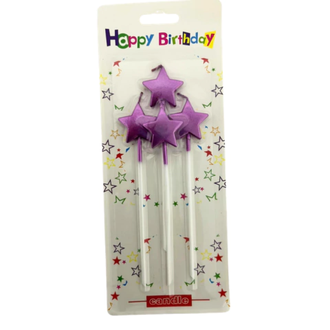 Vela Palito Estrella Larga x4 - comprar en línea