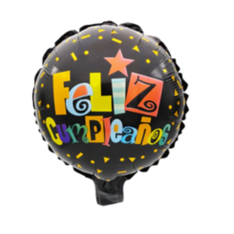 Imagen de Globo Metalizado de Feliz Cumpleaños
