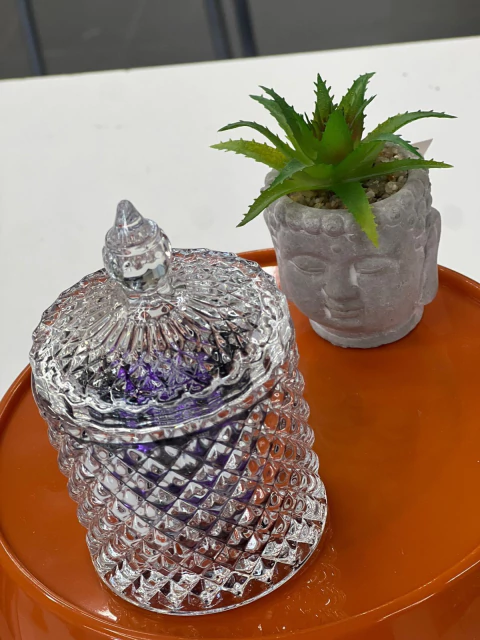 Maceta "Buda" con Planta Artificial - comprar online