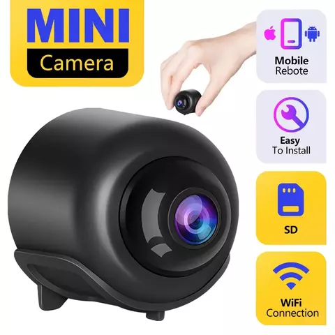 Nova mini câmera 2024 x5 inteligente wifi mini câmera casa interior visão not