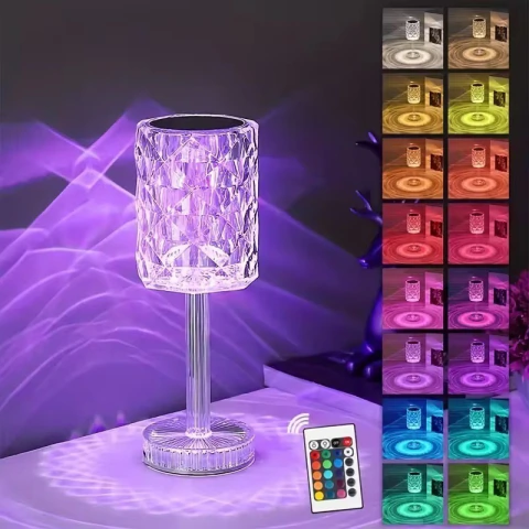 Lámpara Táctil Recargable RGB con control