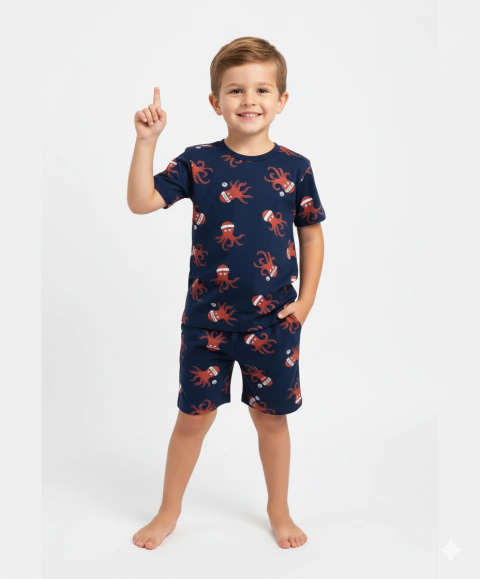 Pijama Rovikids Masc Verão 1/8 Polvo - comprar online