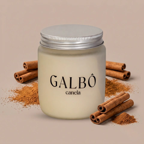 Vela aromática Perfumada Canela 190g Galbô