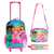 Kit Mochila Infantil Escolar com 3 peças Princesas - Global Home