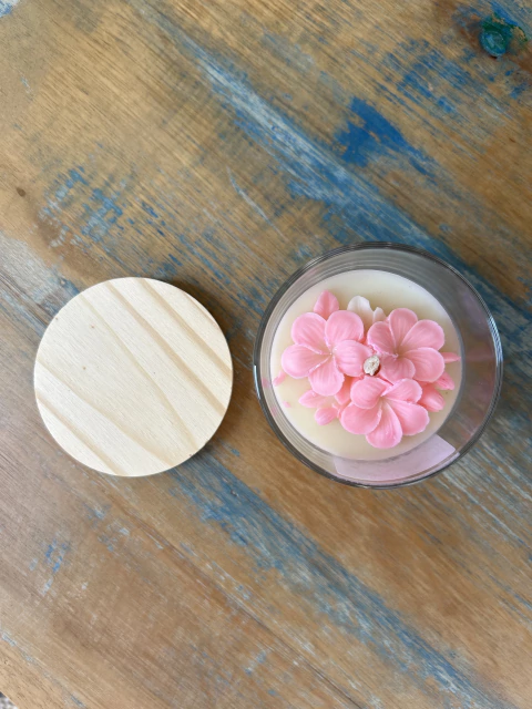 Vela Aromática Flor Vanilla Dia das Mães
