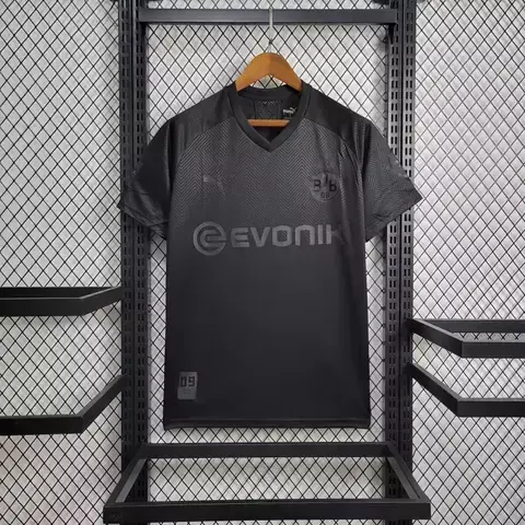 Camisa Retrô 2020 Dortmund Masculina - Preta