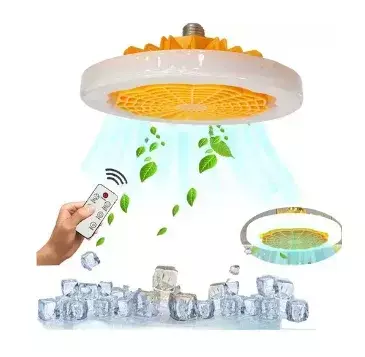 VENTILADOR LUMINÁRIA DE TETO 30W LED COM CONTROLE REMOTO BIVOLT 110V/220V - comprar online