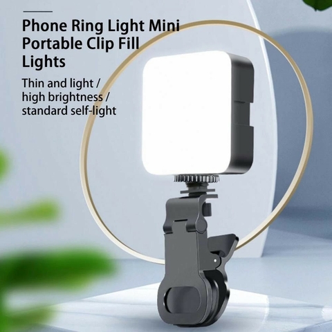 Luz Portátil de Vídeo LED para Celular e Câmera | Mini Painel com 10 Níveis de Brilho