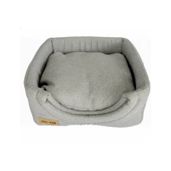 Cama Toca Iglu para Cães e Gato Super Luxo Cinza Urbano na internet