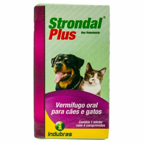 VERMIFUGO STRONDAL PLUS* CART C/ 4 COMP