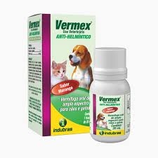 Vermex vermífugo liquido para cães e gatos 20 ml