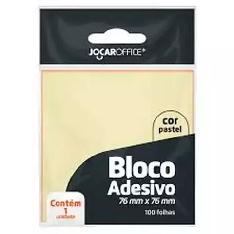 Bloco Adesivo Amarelo Pastel