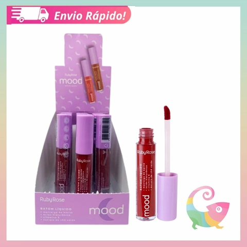Batom Líquido Ruby Rose Mood HB 566 Surprise S4 - Box 12 Un Cor:Único;Tamanho:Único