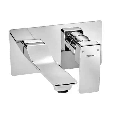 Grifería Peirano Soria Monocomando Lavatorio Pared Premium Acabado Cromado Color Cromo - comprar online