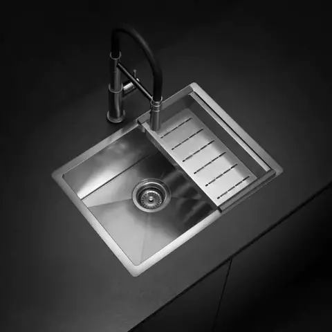 Pileta Johnson Acero Signature Enkel Se55 Color Plateado Con Accesorios - comprar online