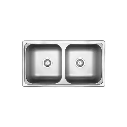 Bacha Cocina Mi Pileta Doble 306e Encastrable 78x43x18 Cuo - comprar online