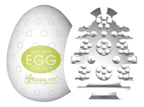 Huevo Masturbador Masculina De Silicona EGG MAGIC KISS en internet