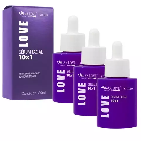 Kit c/ 3 Sérum Facial 10x1 Max Love
