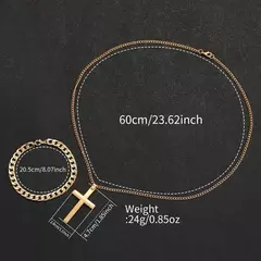 3 pçs moda masculina relógios de negócios luxo banda aço masculino analógic - comprar online