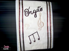 201 - Capa para hinario organista Cetim e voil tamanho GG -