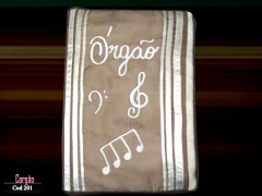 201 - Capa para hinario organista Cetim e voil tamanho GG - - Córgão Confecções