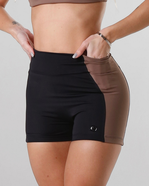 Short Basic - Preto com Castanho