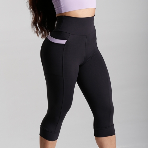 Legging Capri Lenara Emana - Lavanda