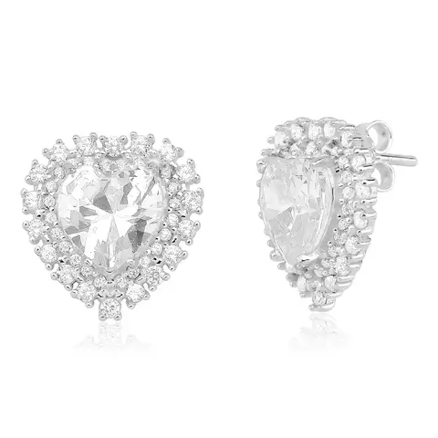 Brinco coração luxo