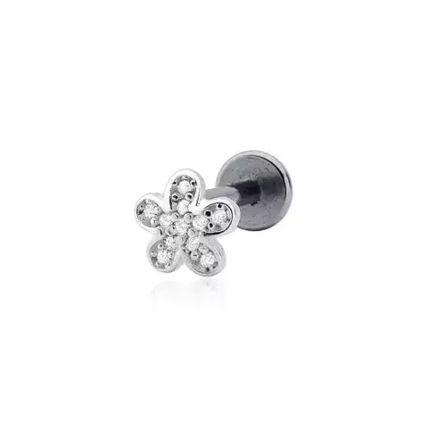 Piercing florzinha zircônias 5mm - comprar online