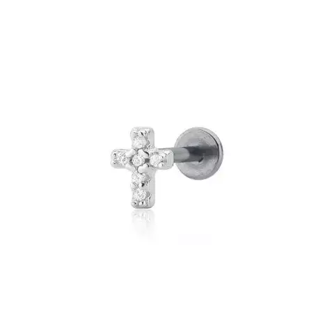Piercing mini cruz cravejada - comprar online