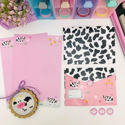 Kit Papéis de Carta com Envelopes La Palomita Smell the Flowers