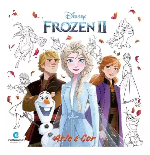Livro Arte e Cor Frozen 2 – Culturama