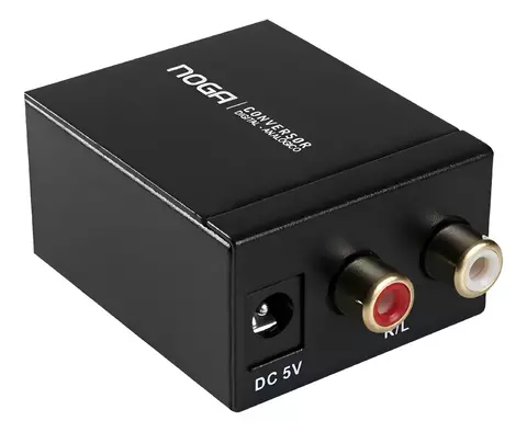 Conversor Audio Digital A Rca Coaxial Toslink Analógic Noga - comprar online