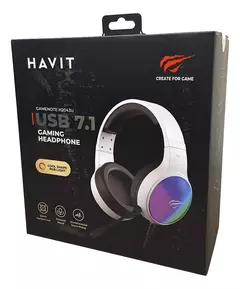 Auriculares Para Juegos Havit Gamenote H2043u Usb Rgb Blancos - tienda online