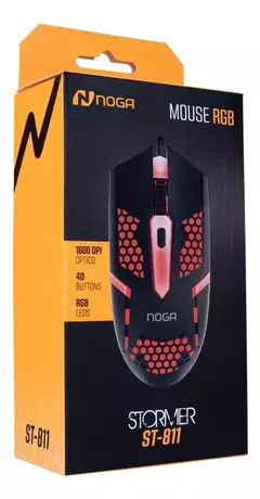 Mouse Noga Gamer Usb St-811 1600dpi Rgb Leds en internet