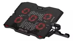Cooler Gamer Xtrike Fn 813 Me Con 5 Ventiladores Soporte Elevador Base Regulable Notebook en internet